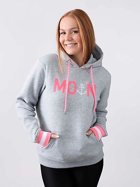 Zwillingsherz Hoodie ""Rahel"", Mit Kontrastbündchen und Fronttasche günstig online kaufen