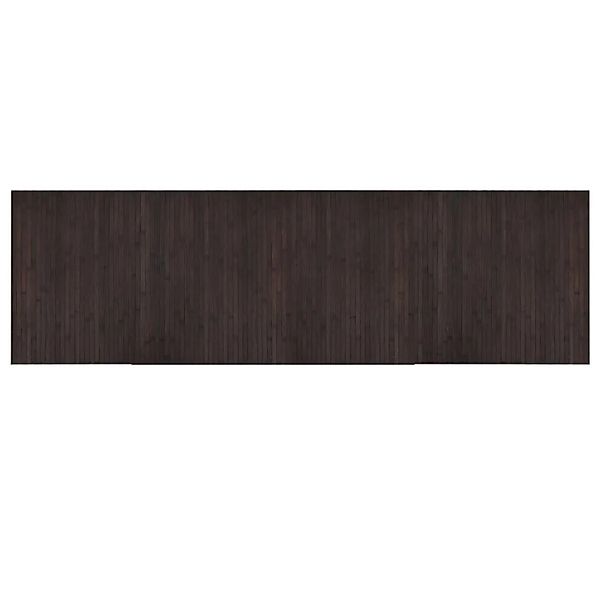 vidaXL Teppich Rechteckig Dunkelbraun 60x200 cm Bambus 376719 günstig online kaufen