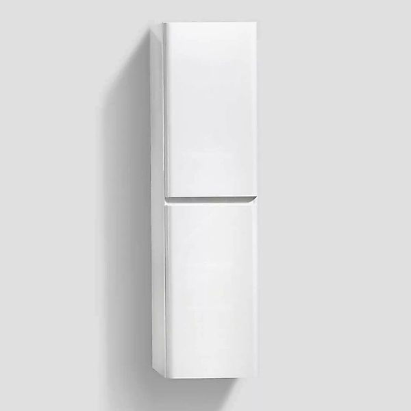 Badmidischrank in Hochglanz Weiß 150 cm hoch günstig online kaufen