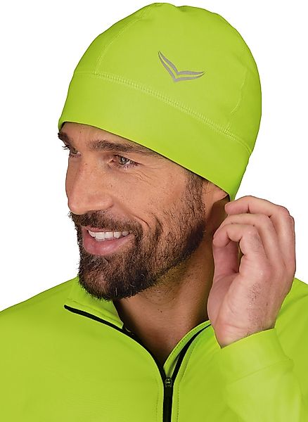 Trigema Strickmütze "TRIGEMA Mütze mit reflektierendem Logo" 1 Stk. tlg. günstig online kaufen