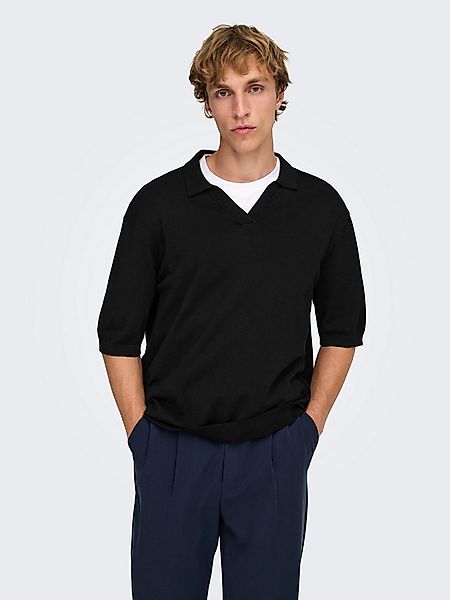ONLY & SONS Polokragenpullover ONSWYLER LIFE RLX 12 SS SPLIT KNIT NOOS günstig online kaufen