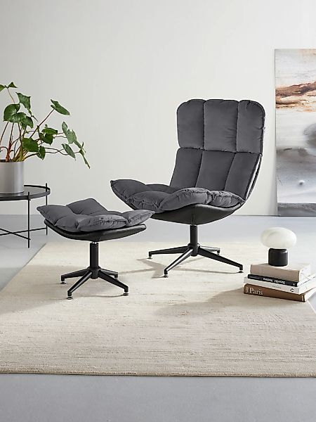Guido Maria Kretschmer Home&Living Drehsessel "Seet, Polstersessel mit Hock günstig online kaufen