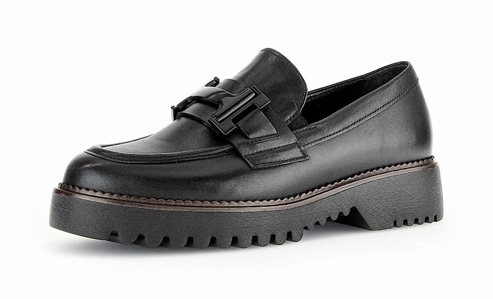 Gabor FLORENZ Loafer, Blockabsatz, Slipper, Businessschuh in Bequemweite G günstig online kaufen