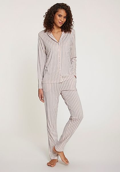 s.Oliver Pyjama, (Set, 2 tlg.), im klassischen Stil günstig online kaufen