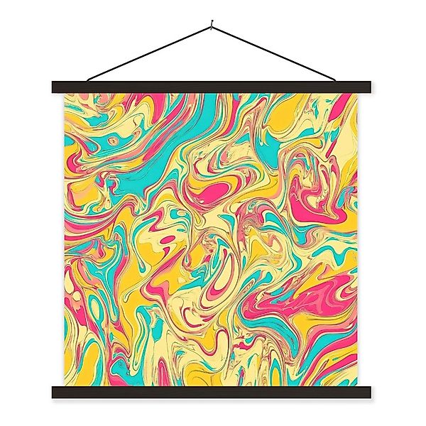 MuchoWow Poster Gelb - Rosa - günstig online kaufen