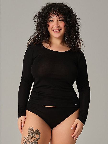 comazo Langarmshirt aus Merinowolle und Seide günstig online kaufen