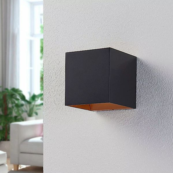 Arcchio LED-Wandlampe Zuzana, eckig, schwarz, 9,7 cm breit günstig online kaufen