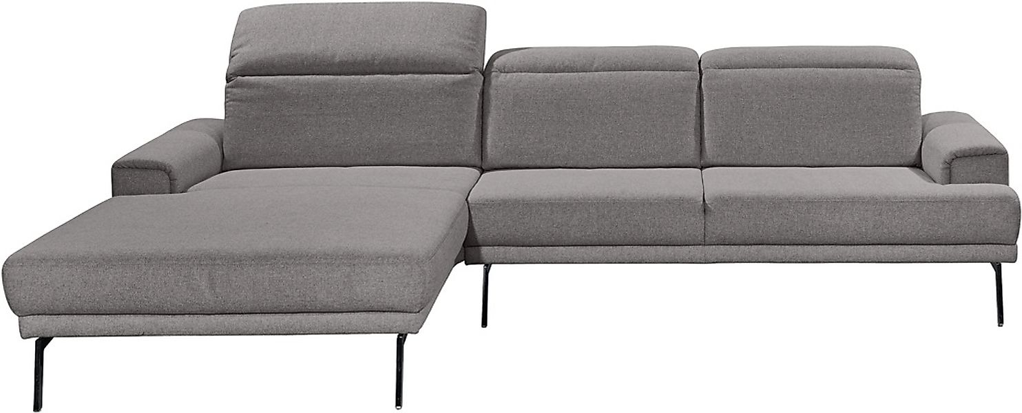 Musterring Ecksofa "MR 4580", mit Kopf- und Sitztiefenverstellung, Metallfu günstig online kaufen