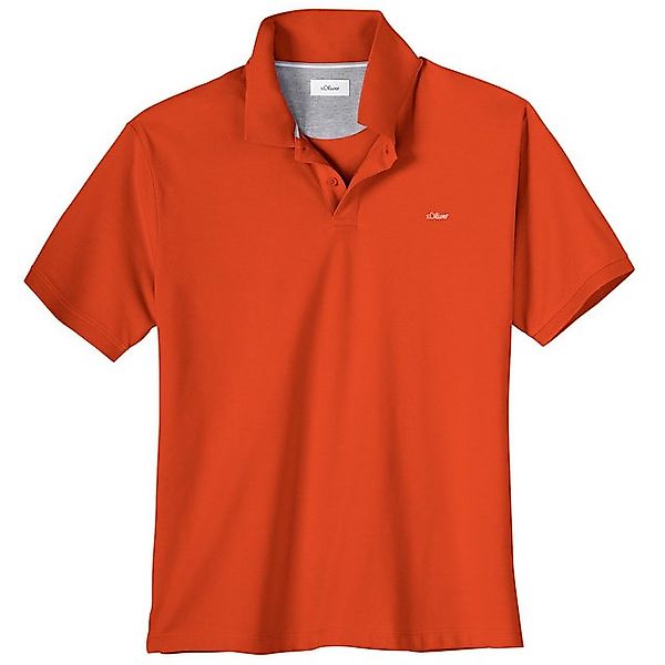 s.Oliver Poloshirt Große Größen Herren Basic Poloshirt orange s.Oliver günstig online kaufen