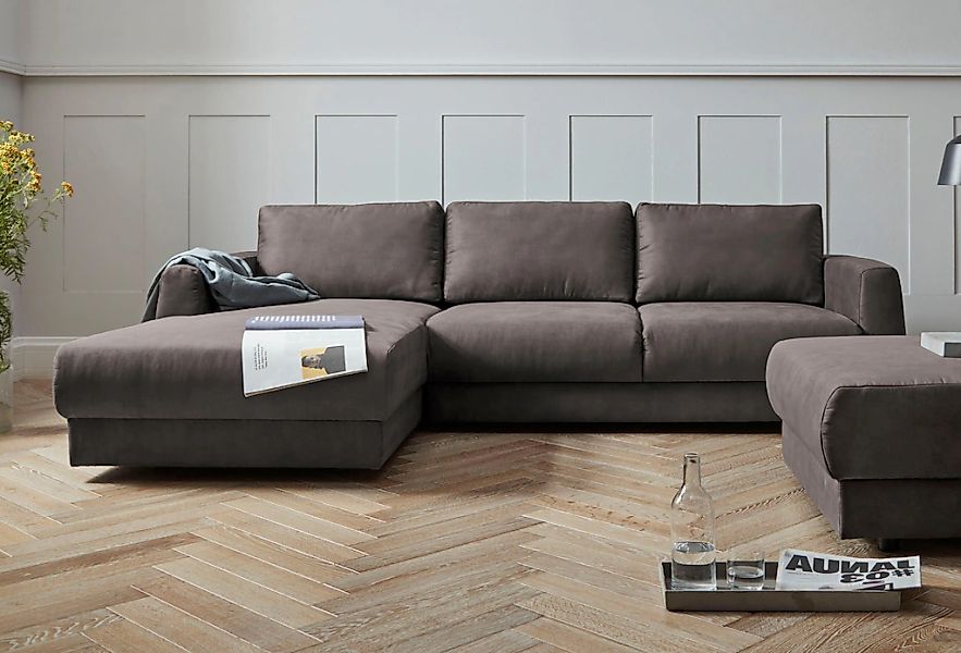OTTO home Ecksofa "Hobro L-Form" in 3 Bezugsqualitäten in vielen Farben, De günstig online kaufen