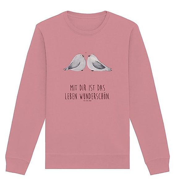 Mr. & Mrs. Panda Longpullover Turteltauben Liebe Größe L - Canyon Pink - Ge günstig online kaufen