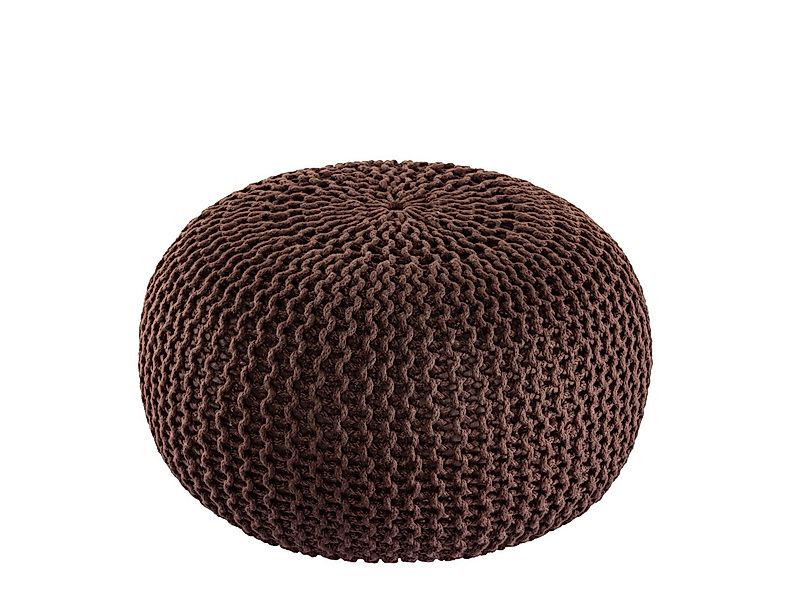 Amagohome Sitzhocker PREMIUM Sitzhocker Pouf ø 45cm Strickpouf Indoor u. Ou günstig online kaufen