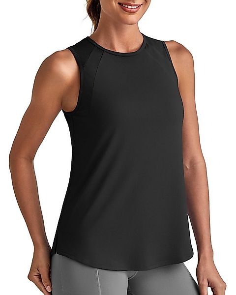 G4Free Tanktop Damen hoher Halsausschnitt, sportliche lange Tanks, ärmellos günstig online kaufen