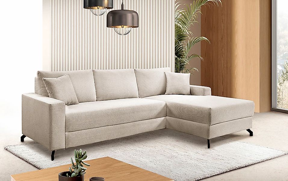 exxpo - sofa fashion Ecksofa "Quattro L-Form, B/T: 247/162 cm" wahlweise mi günstig online kaufen