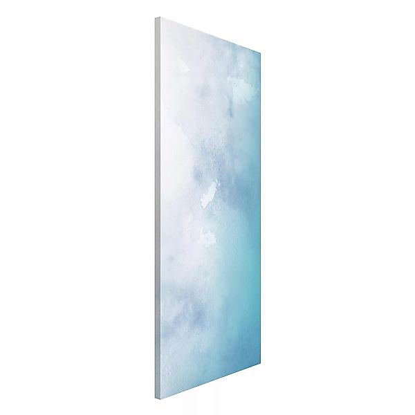 Magnettafel Aquarellstruktur Blauer Wellengang günstig online kaufen