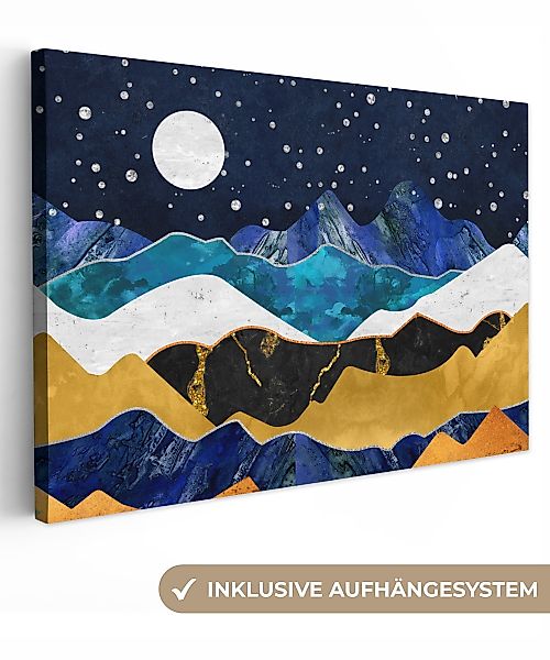 OneMillionCanvasses® Leinwandbild Nacht - Gold - günstig online kaufen