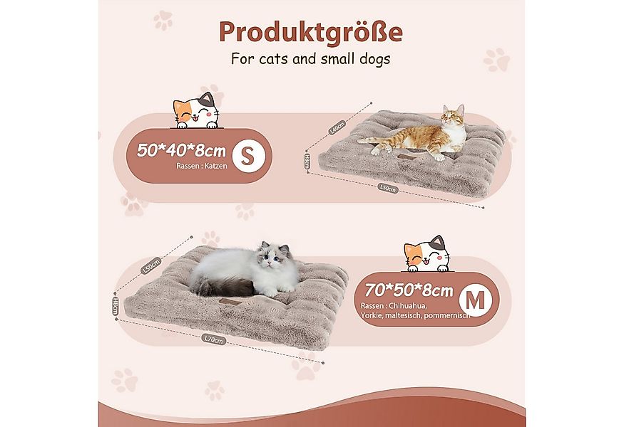 nobleza Tiermatratze Katzenbett Flauschig,Katzendecke für Katzen Waschbar R günstig online kaufen