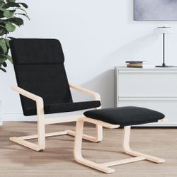 vidaXL Polsterhocker Fußhocker Schwarz 51x41x40 cm günstig online kaufen