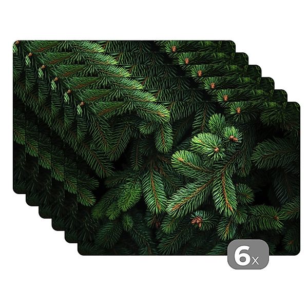 MuchoWow Platzset Fichtenzweige - Knospen - günstig online kaufen