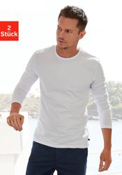 H.I.S Langarmshirt Packung, 2er-Pack, Doppelpack Unterziehshirt aus Baumwol günstig online kaufen