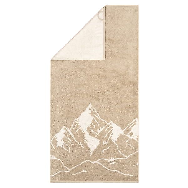 Cawö Handtücher Alpenchic Edition Berge 6269 - Farbe: natur - 33 - Handtuch günstig online kaufen