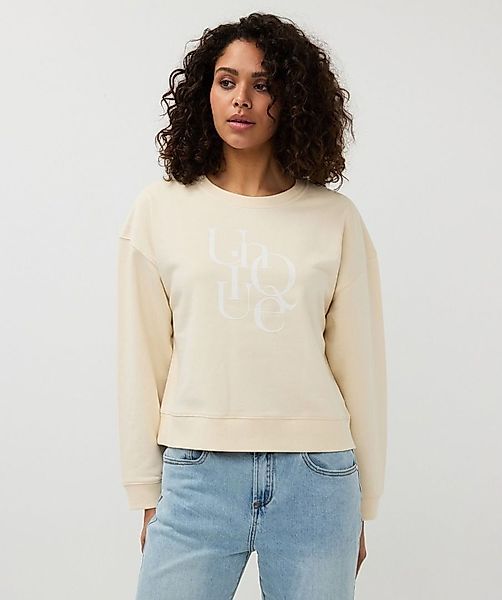 Esqualo Rundhalspullover Esqualo Sweatpullover Beige günstig online kaufen