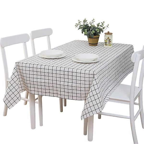 LAPAPRO Tischdecke Wasserdichte Rechteckige Karierte Tischdecke, günstig online kaufen