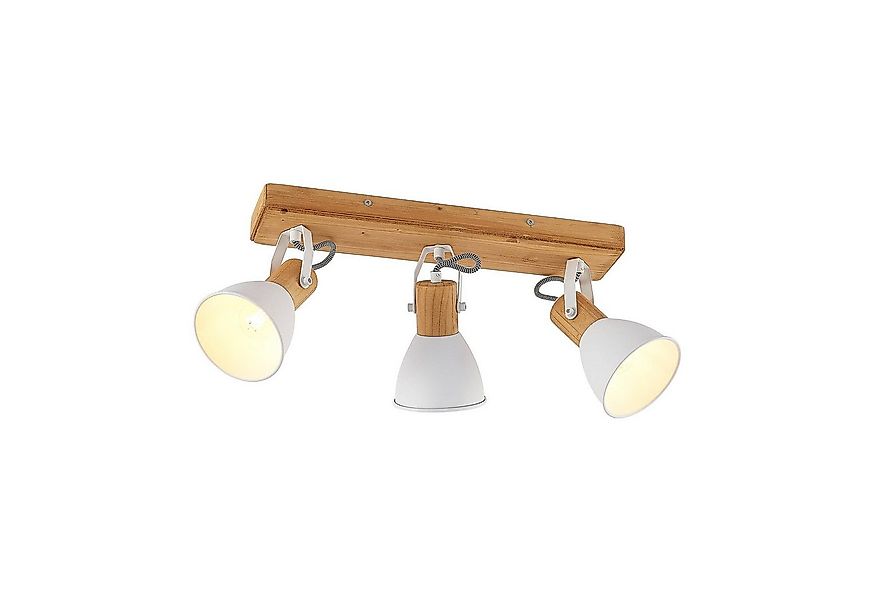 Lindby Deckenstrahler Merela, Holz IP20, 3 x 20 W günstig online kaufen