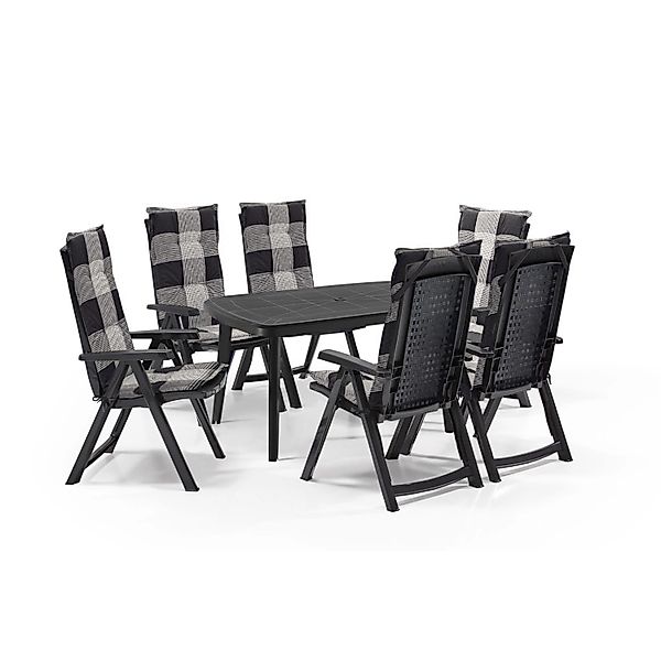 Shaf Garten-Essgruppe Milano Garten Essgruppen-Set Klappstuhl günstig online kaufen