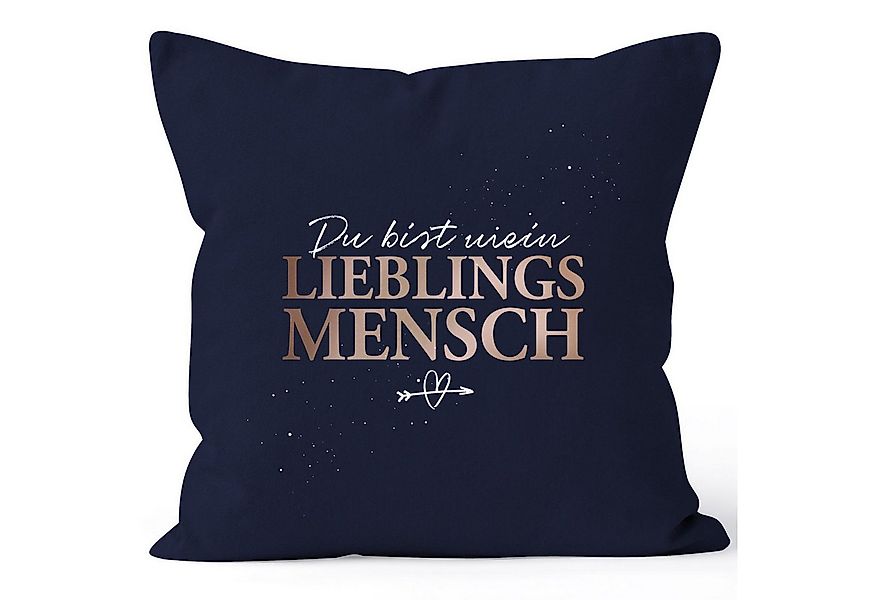 SpecialMe Dekokissen Kissen-Bezug Spruch Du bist mein Lieblingsmensch Gesch günstig online kaufen