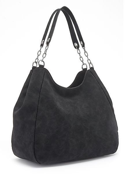 Vivance Henkeltasche "Schultertasche", mit silberfarbenen Details, Damentas günstig online kaufen