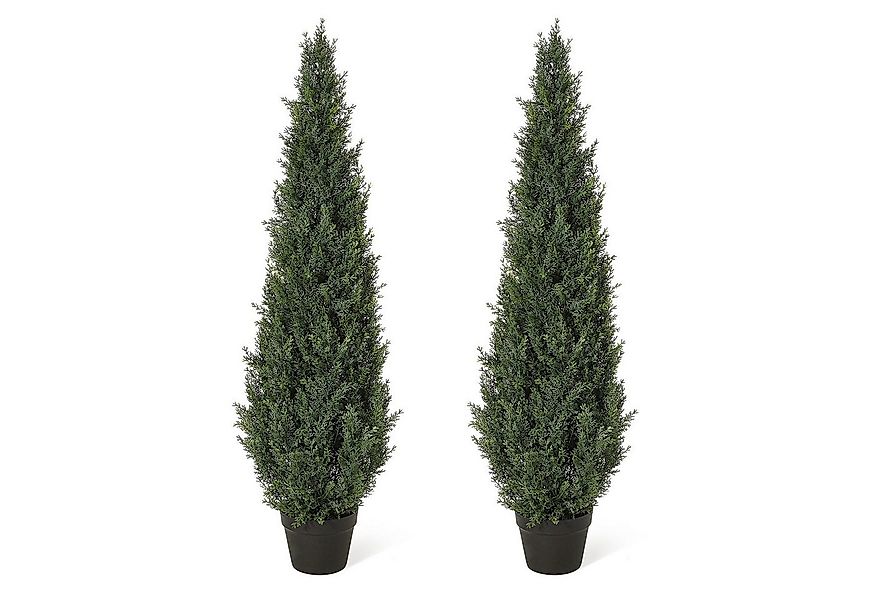 Kunstbaum künstliche Zeder,künstlicher Strauch,UV-beständiges,Topfpflanze-2 günstig online kaufen