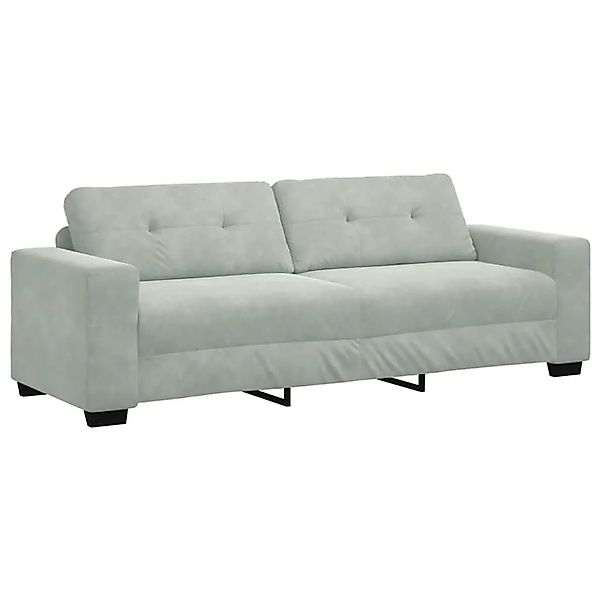 vidaXL 3-Sitzer-Sofa Hellgrau 180 cm Samt 4105134 günstig online kaufen