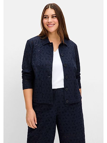 Sheego Jackenblazer Große Größen aus Baumwolle günstig online kaufen