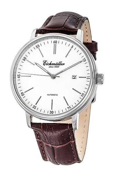 Eichmüller Automatikuhr RE7033 Herrenuhr Miyota 8215, Lederband Braun, Gehä günstig online kaufen