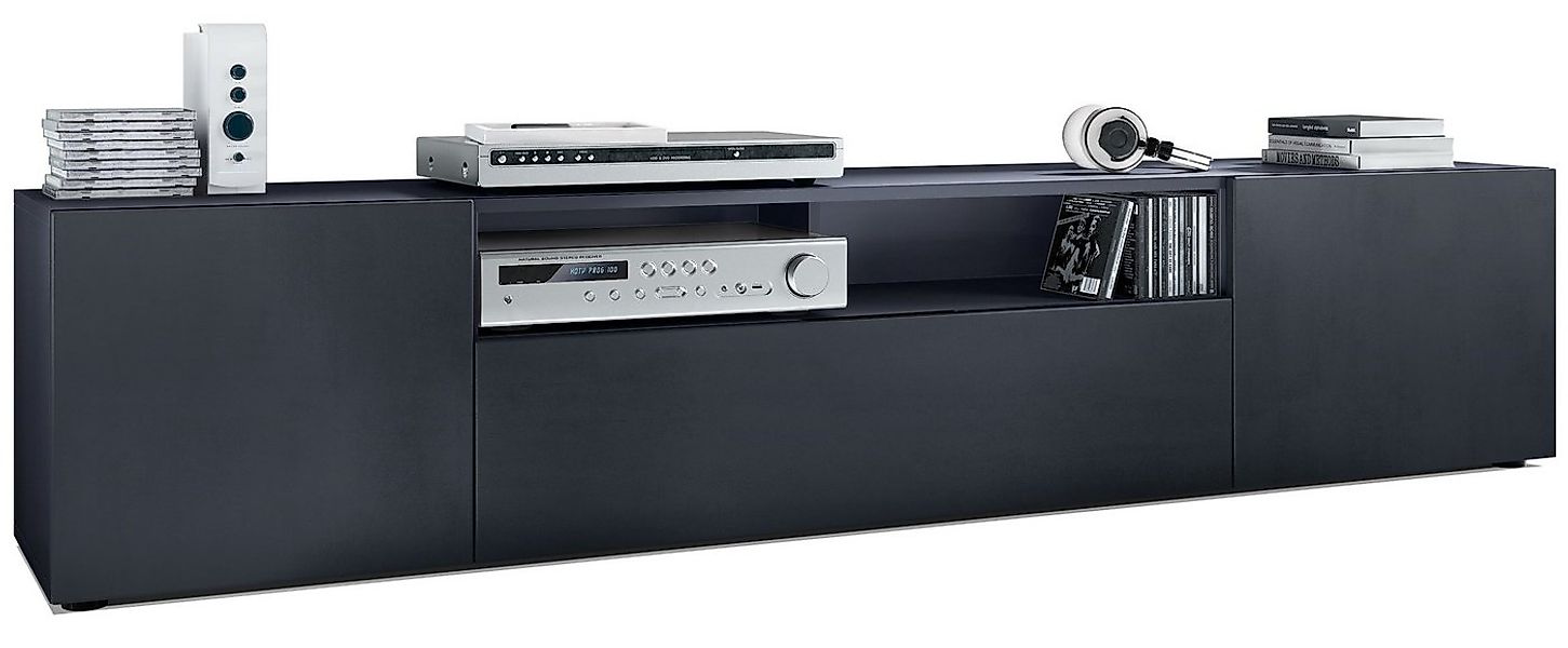 Vladon Lowboard Mogan (TV-Kommode, mit 2 Türen, 1 Klappe und 1 offenes Fach günstig online kaufen