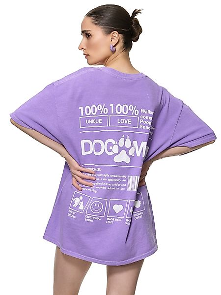 Worldclassca T-Shirt Worldclassca Oversized Print DOG MUM T-Shirt lang Somm günstig online kaufen