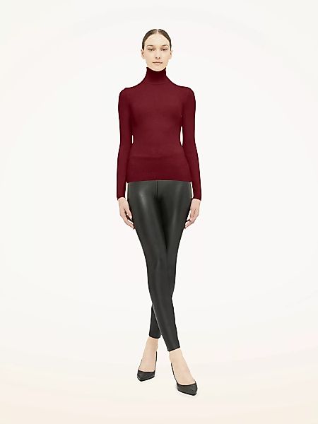 Wolford - Merino Fine Rib Pullover, Frau, soft cherry, Größe: L günstig online kaufen