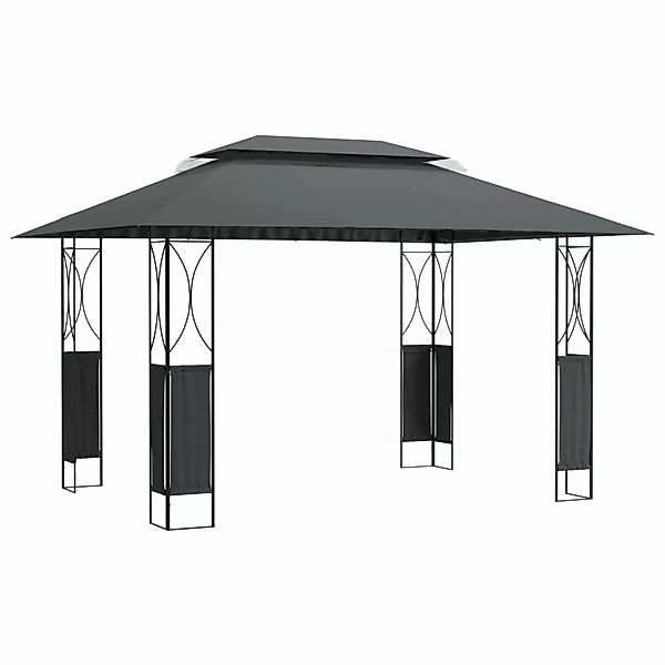 Vidaxl Pavillon Mit Dach Anthrazit 400x300x270 Cm Stahl günstig online kaufen