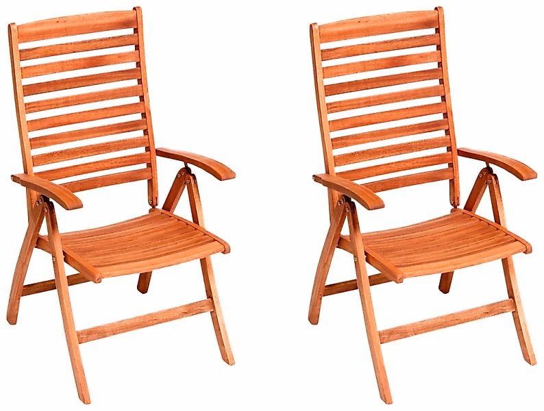 MERXX Gartenstuhl "La Plata" (Set) 2 Stk.2er Set, Eukalyptusholz, klappbar, günstig online kaufen