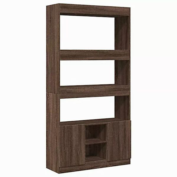 vidaXL Bücherregal Highboard Braun Eichen-Optik 92x33x180 cm Spanplatte günstig online kaufen