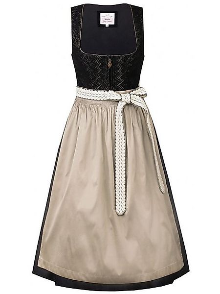 MarJo Dirndl 'Winhöring' 911465, Schwarz/Taupe - 65cm günstig online kaufen
