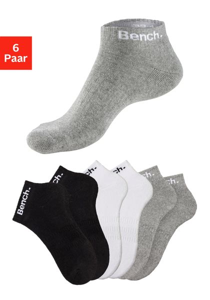 Bench. Sportsocken Packung, Tennis Kurzsocken mit Halbfußfrottee günstig online kaufen