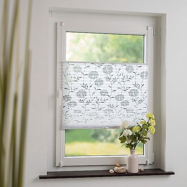 GARESA Plissee Ausbrenner Blume, Lichtschutz, ohne Bohren, verspannt, Klemm günstig online kaufen