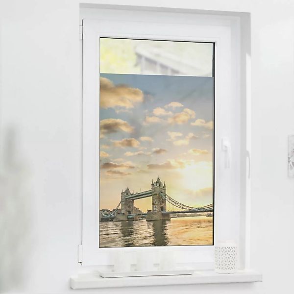 LICHTBLICK Fensterfolie London orange B/L: ca. 50x100 cm günstig online kaufen