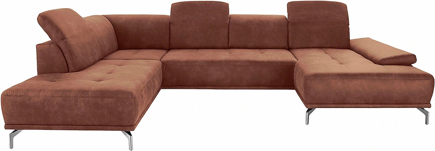 Home affaire Wohnlandschaft "Caluna" Inkl.Sitztiefenverstellung, wahlweise günstig online kaufen