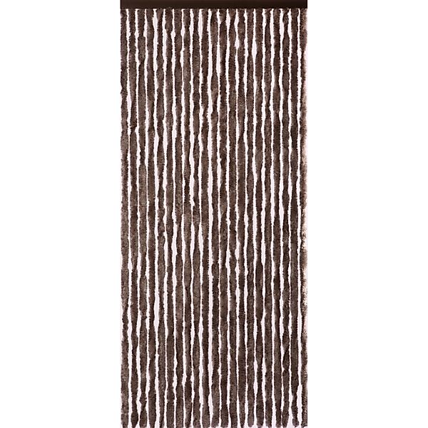 Türvorhang Flauschi Dunkelbraun 90 cm x 200 cm günstig online kaufen