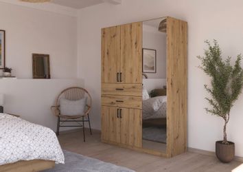 rauch Drehtürenschrank "Maika" mit Spiegel, 2 Schubladen, in verschiedenen günstig online kaufen