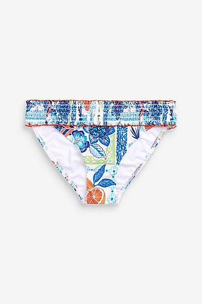 Next Bikini-Hose Gesmokte Bikinihose mit hohem günstig online kaufen
