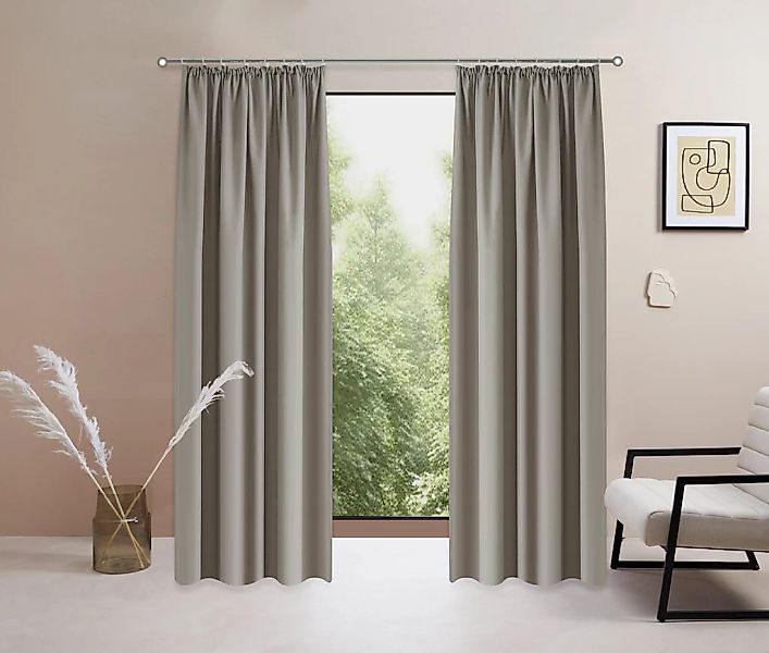 OTTO home Vorhang "Raja, Gardinen mit Kräuselband, Vorhänge Wohnzimmer" Krä günstig online kaufen